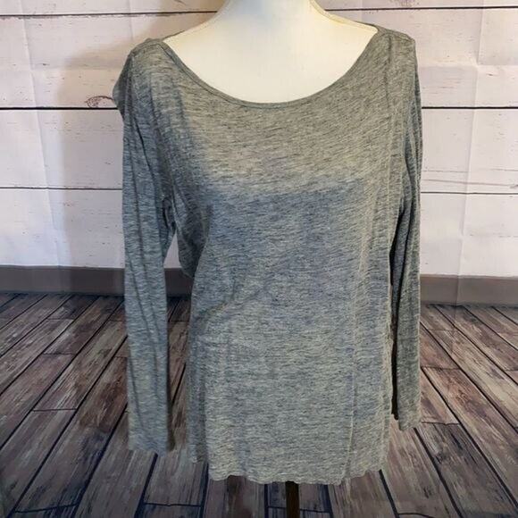 Banana Republic Top Shirt Womens XL Gray Tunic Basic Minimalist Casual Modern‎ - Picture 7 of 11